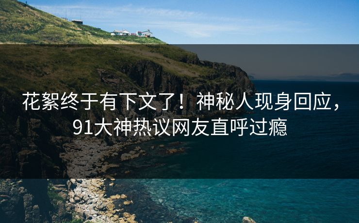 花絮终于有下文了！神秘人现身回应，91大神热议网友直呼过瘾