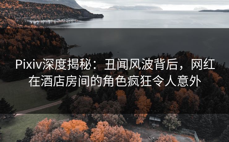 Pixiv深度揭秘：丑闻风波背后，网红在酒店房间的角色疯狂令人意外